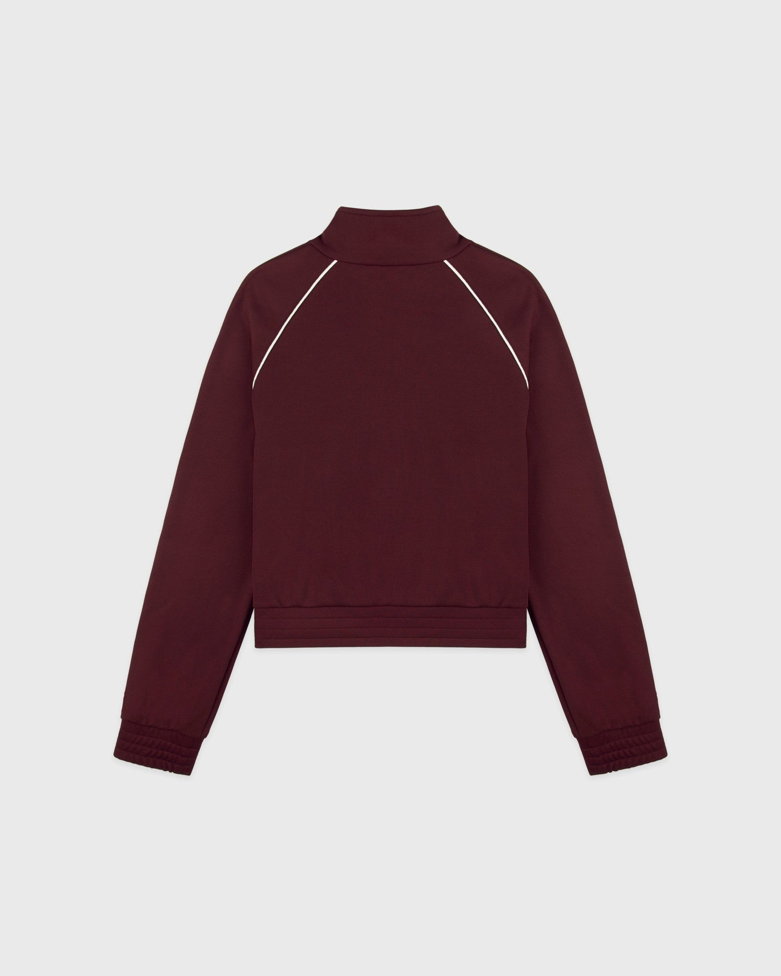 Signature Logo Retro Track Jacket - Bordeaux/White