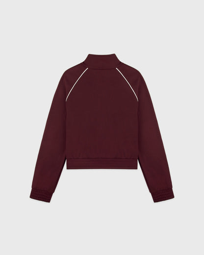 Signature Logo Retro Track Jacket - Bordeaux/White