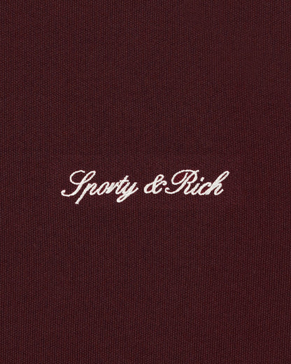 Signature Logo Retro Track Jacket - Bordeaux/White