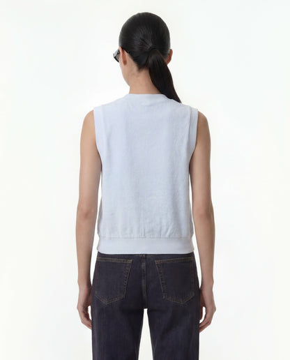 Signature Logo Terry Vest - Ciel