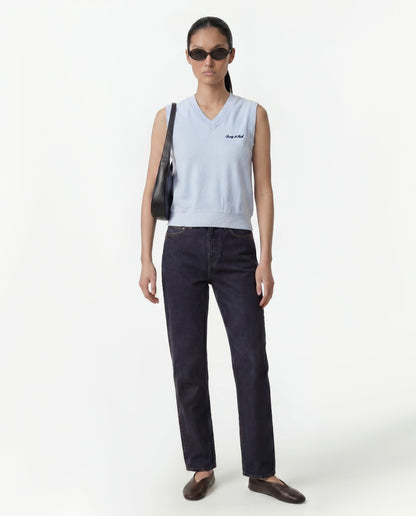 Signature Logo Terry Vest - Ciel