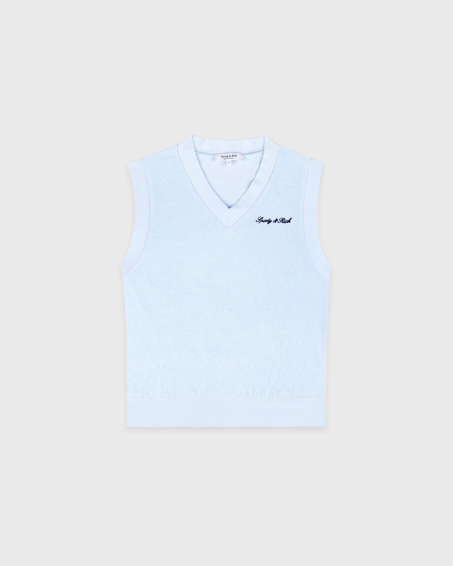 Signature Logo Terry Vest - Ciel