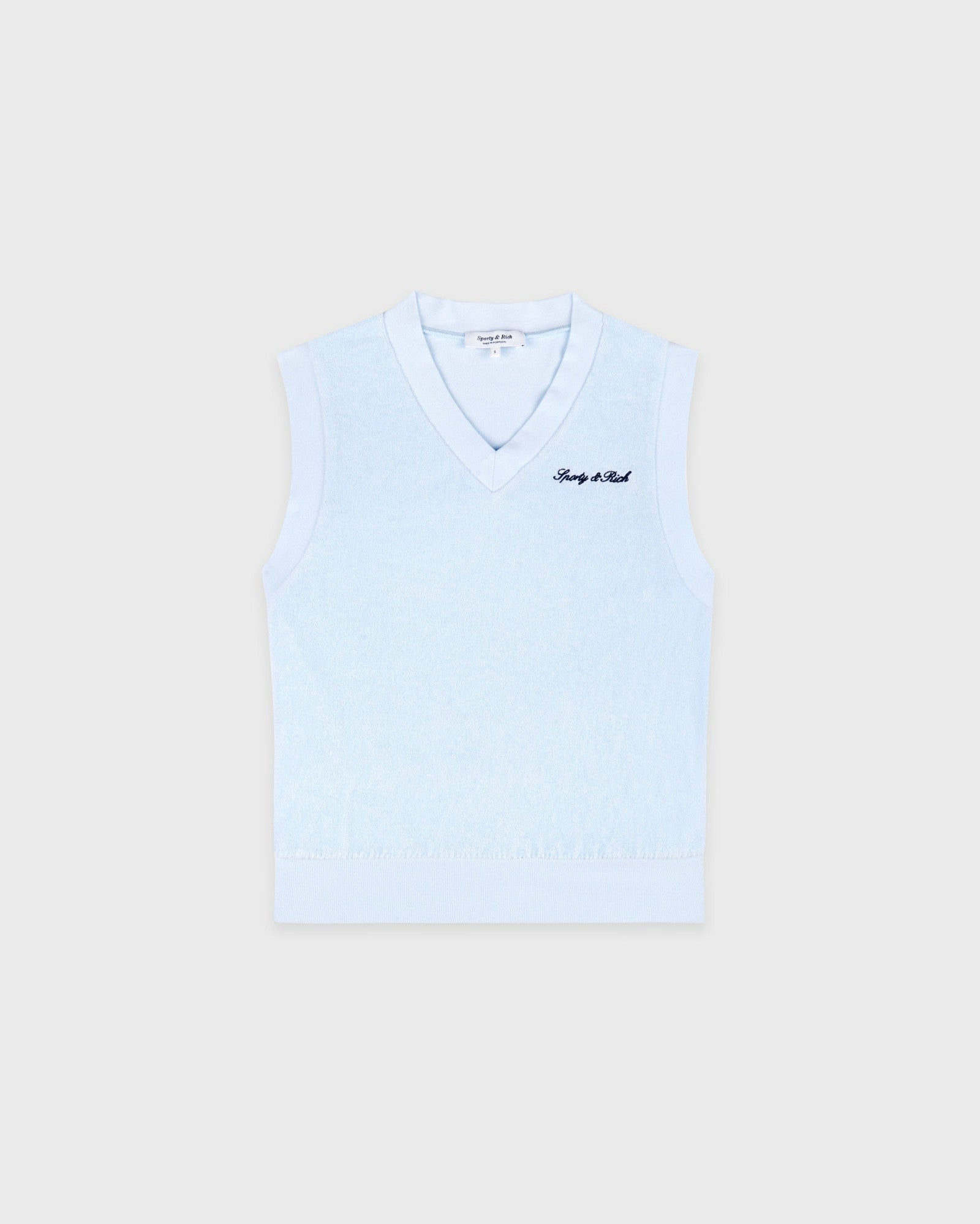 Signature Logo Terry Vest - Ciel