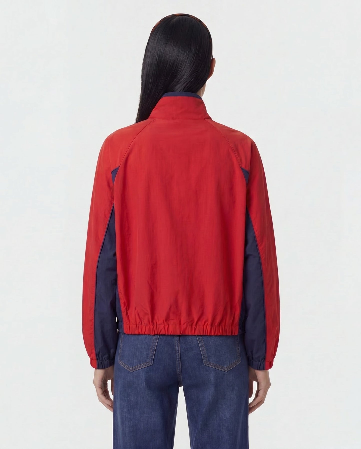 Signature NY Contrast Jacket - Ruby