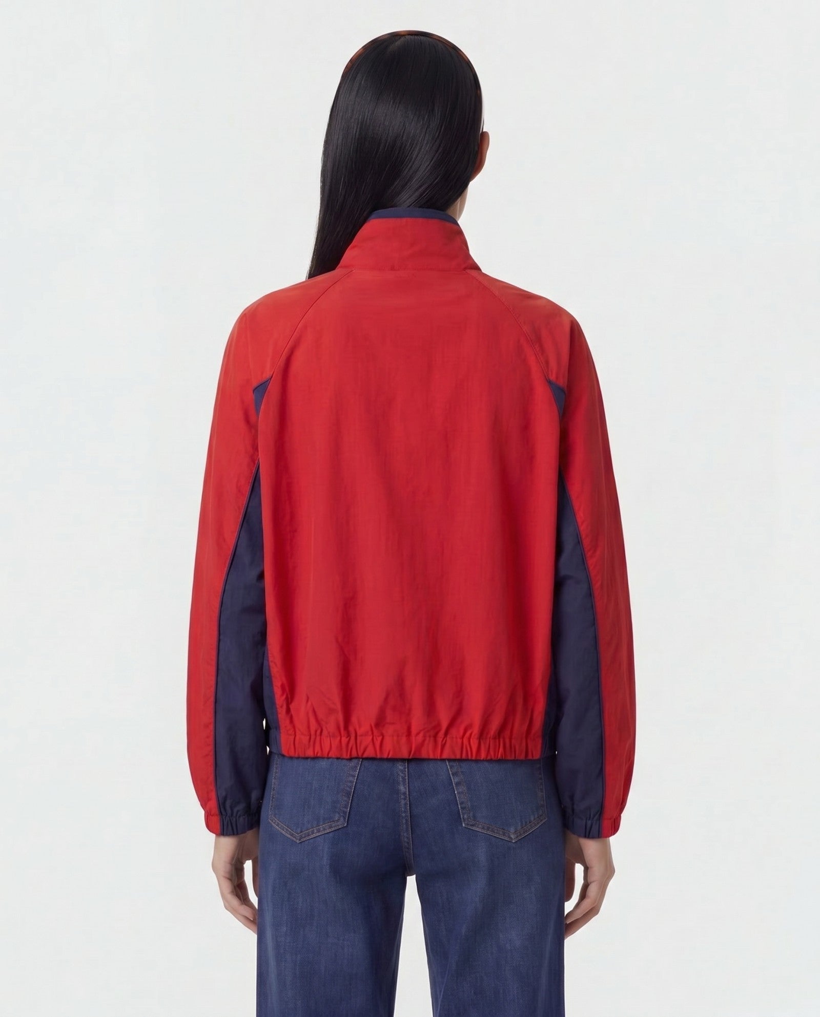 Signature NY Contrast Jacket - Ruby