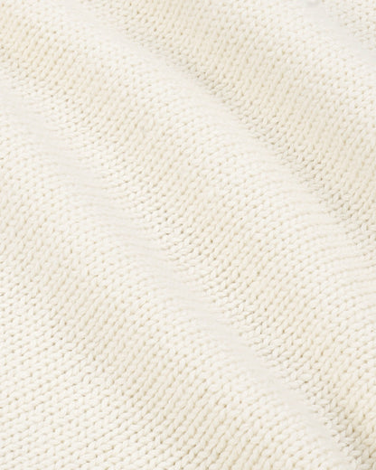 NY Crest Knitted Sweater - Ecru/Navy