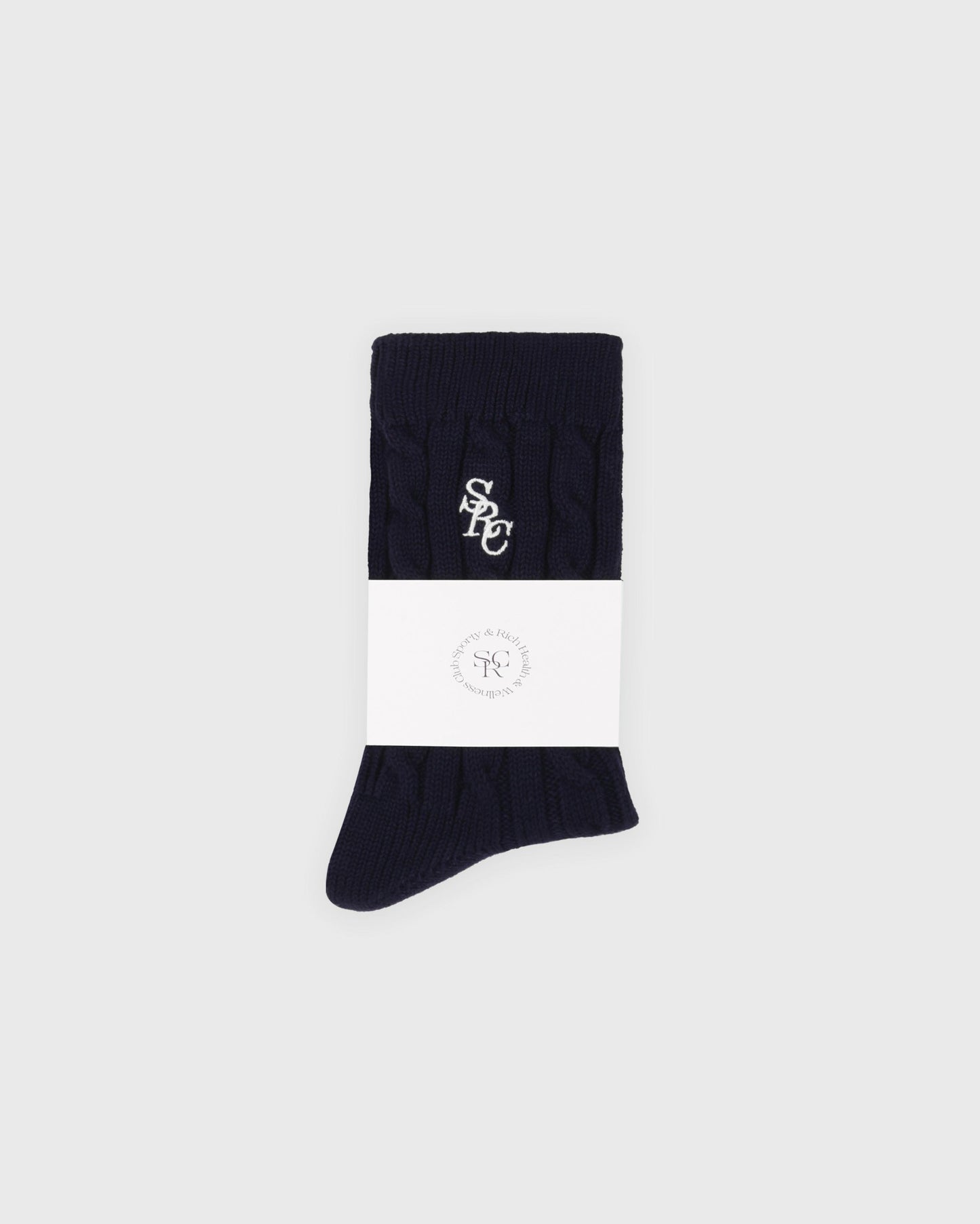 SRC Cableknit Socks - Navy