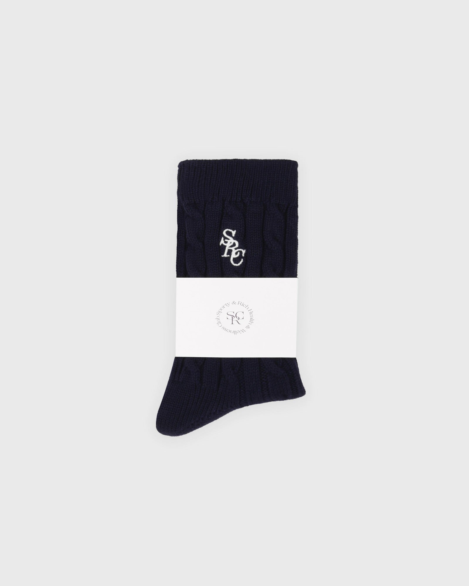 SRC Cableknit Socks - Navy