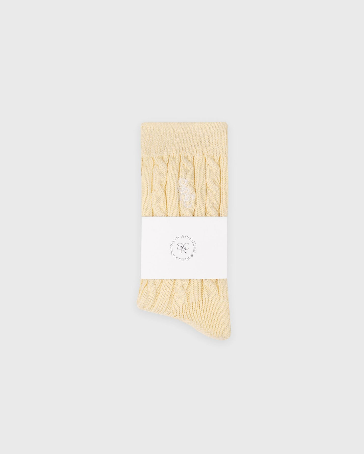 SRC Cableknit Socks - Almond