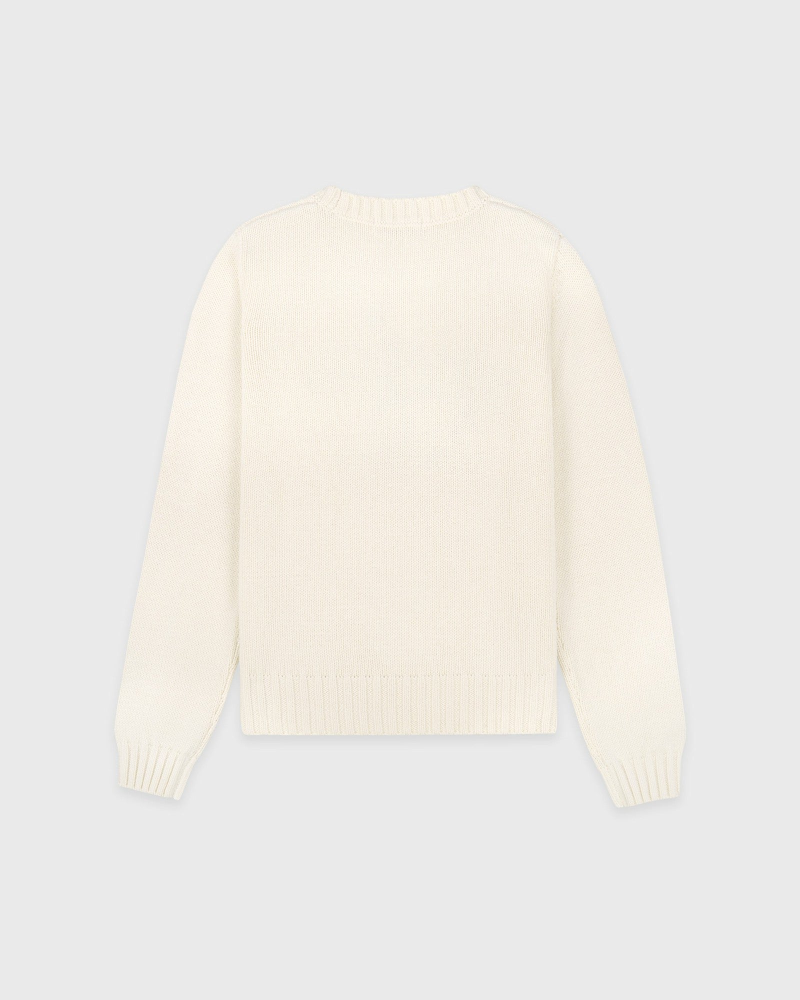 USA Knitted Sweater - Ecru/Navy