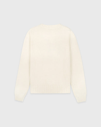 USA Knitted Sweater - Ecru/Navy