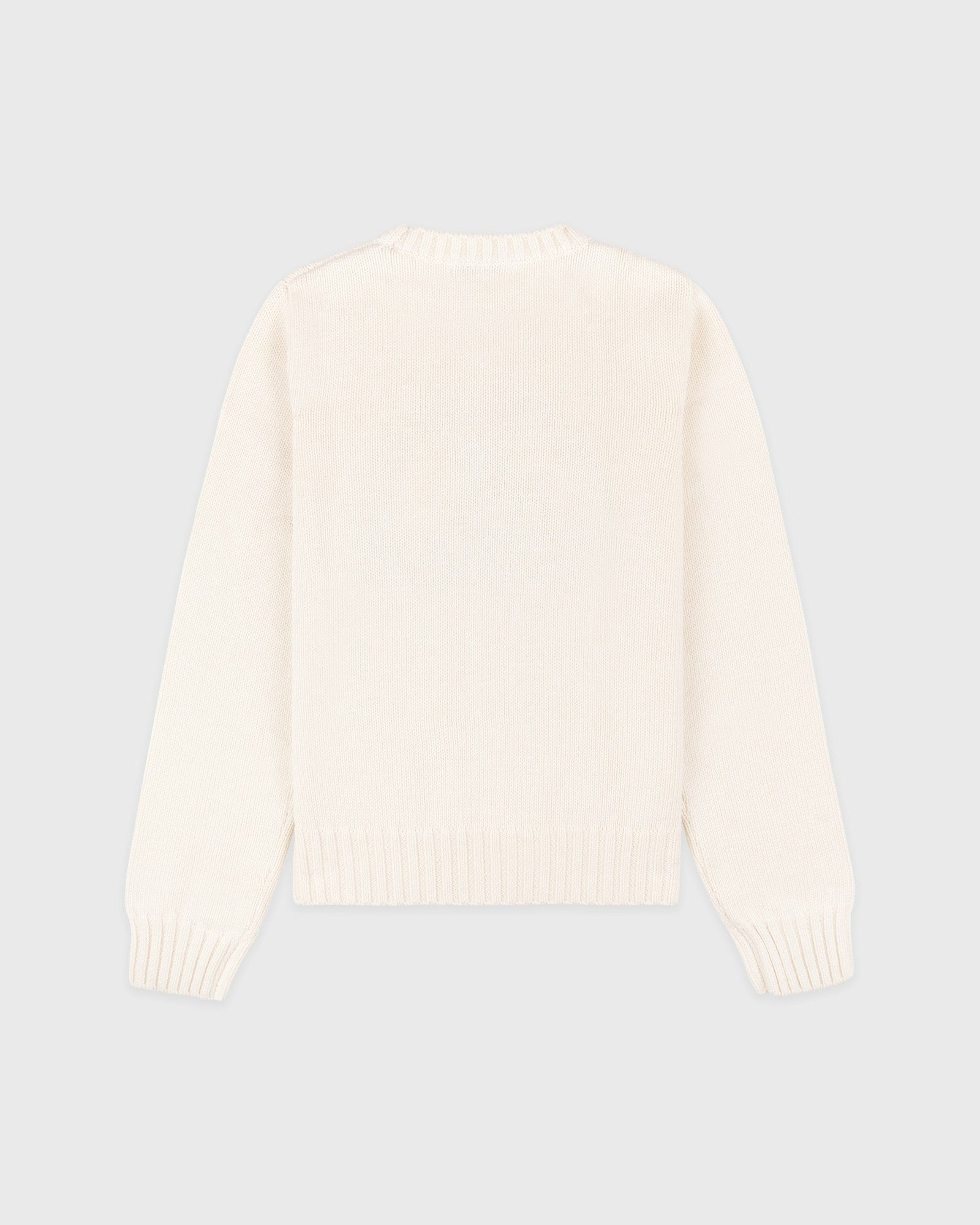 Horse Knitted Sweater - Ecru/Chocolate