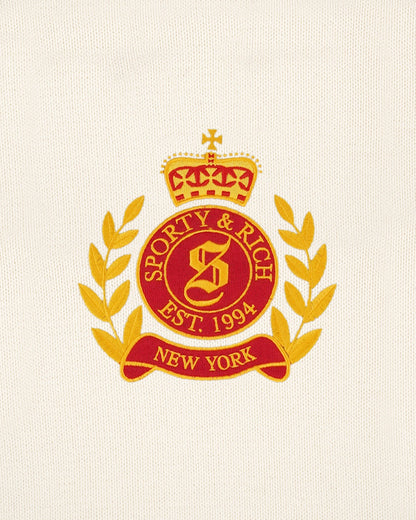 NY Crest Knitted Sweater - Ecru