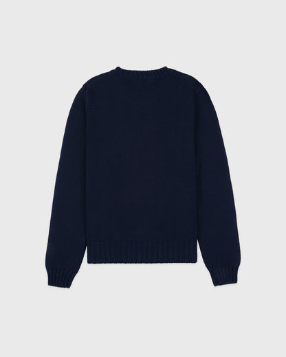 NY Crest Knitted Sweater - Navy