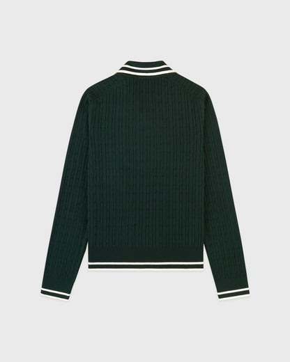 SRC Mini Cable LS Polo - Forest/Ecru