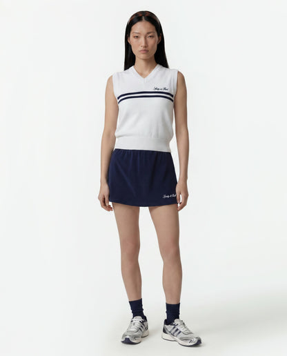 Signature Logo Knitted Vest - White