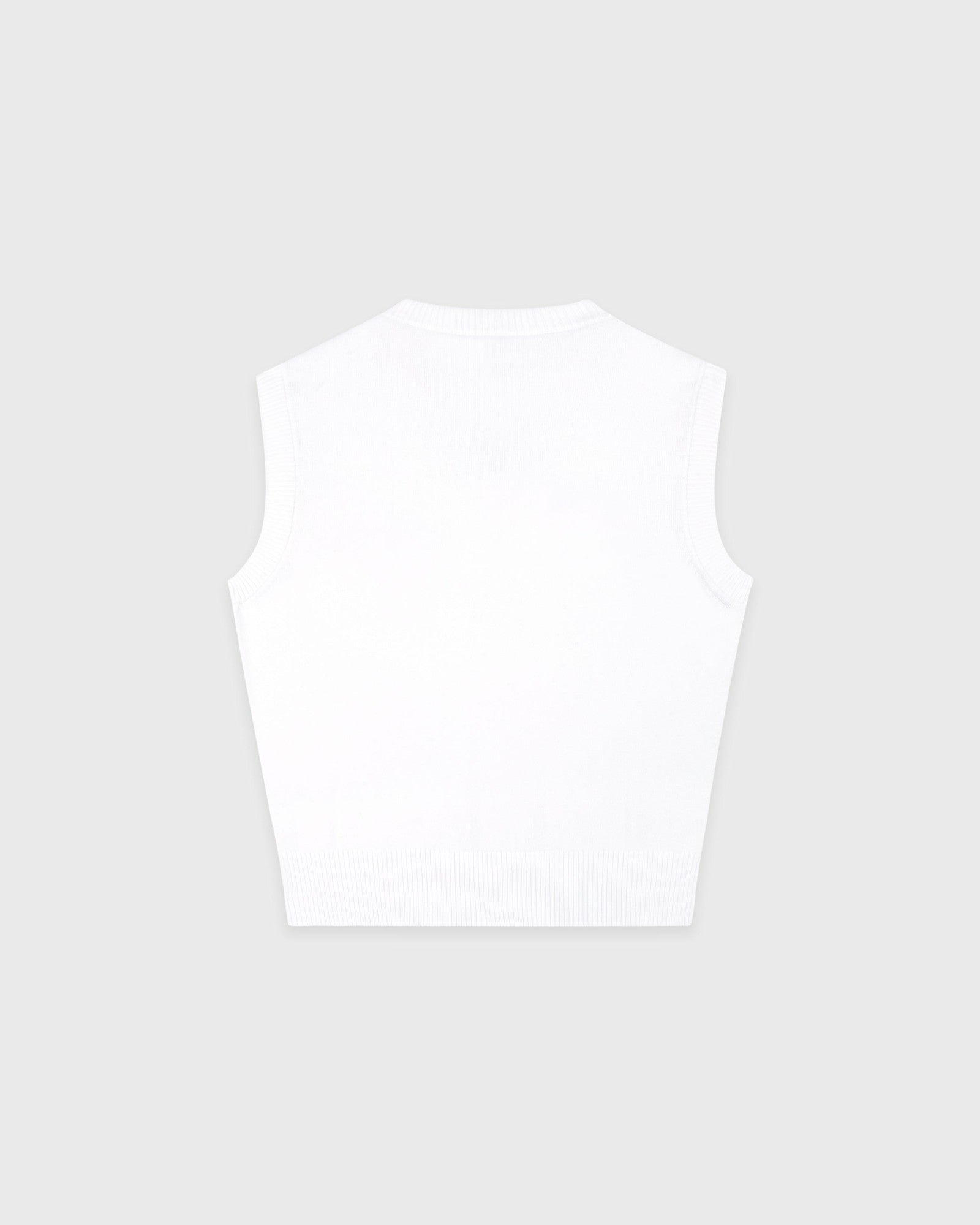 Signature Logo Knitted Vest - White