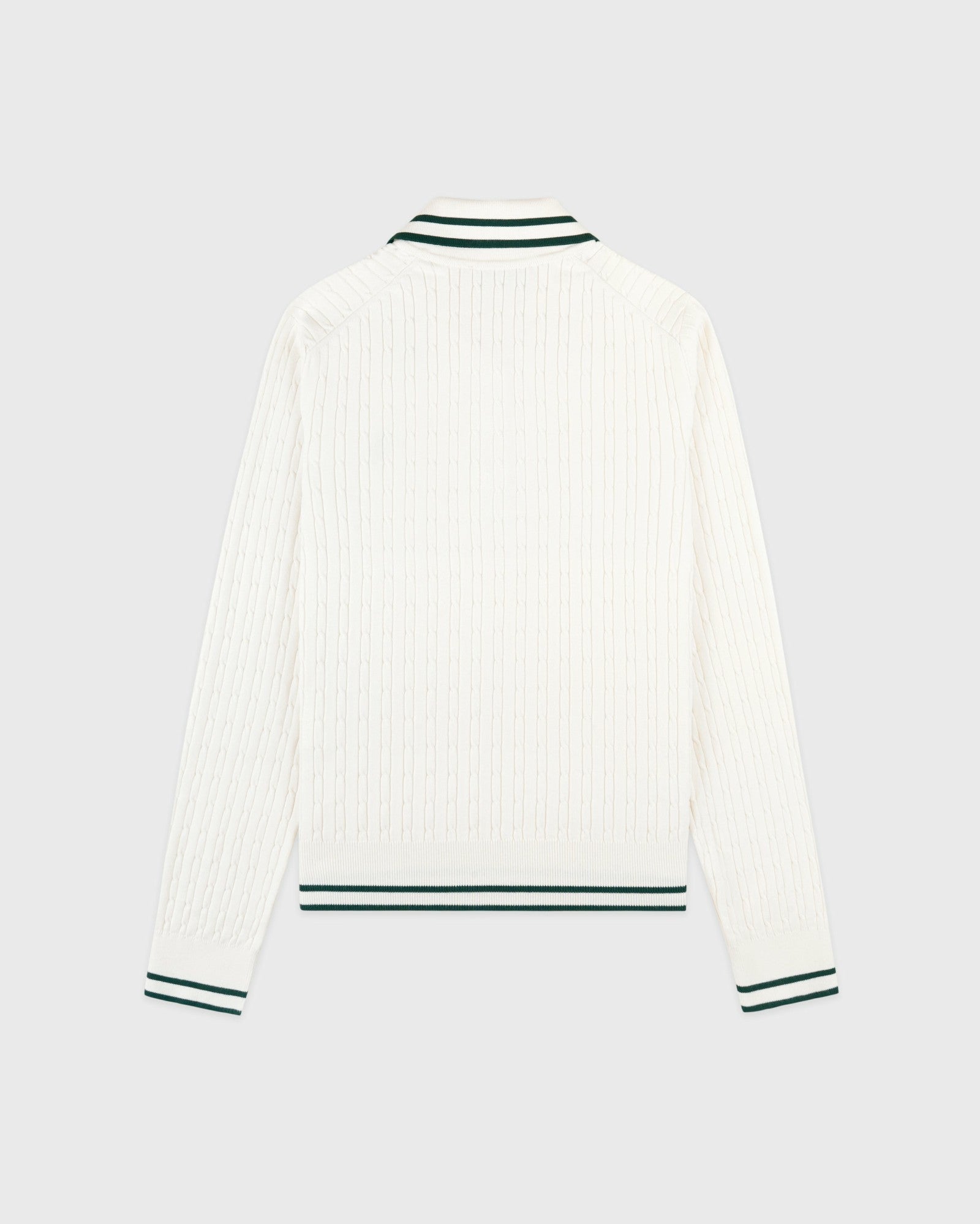 SRC Mini Cable LS Polo - Ecru/Forest