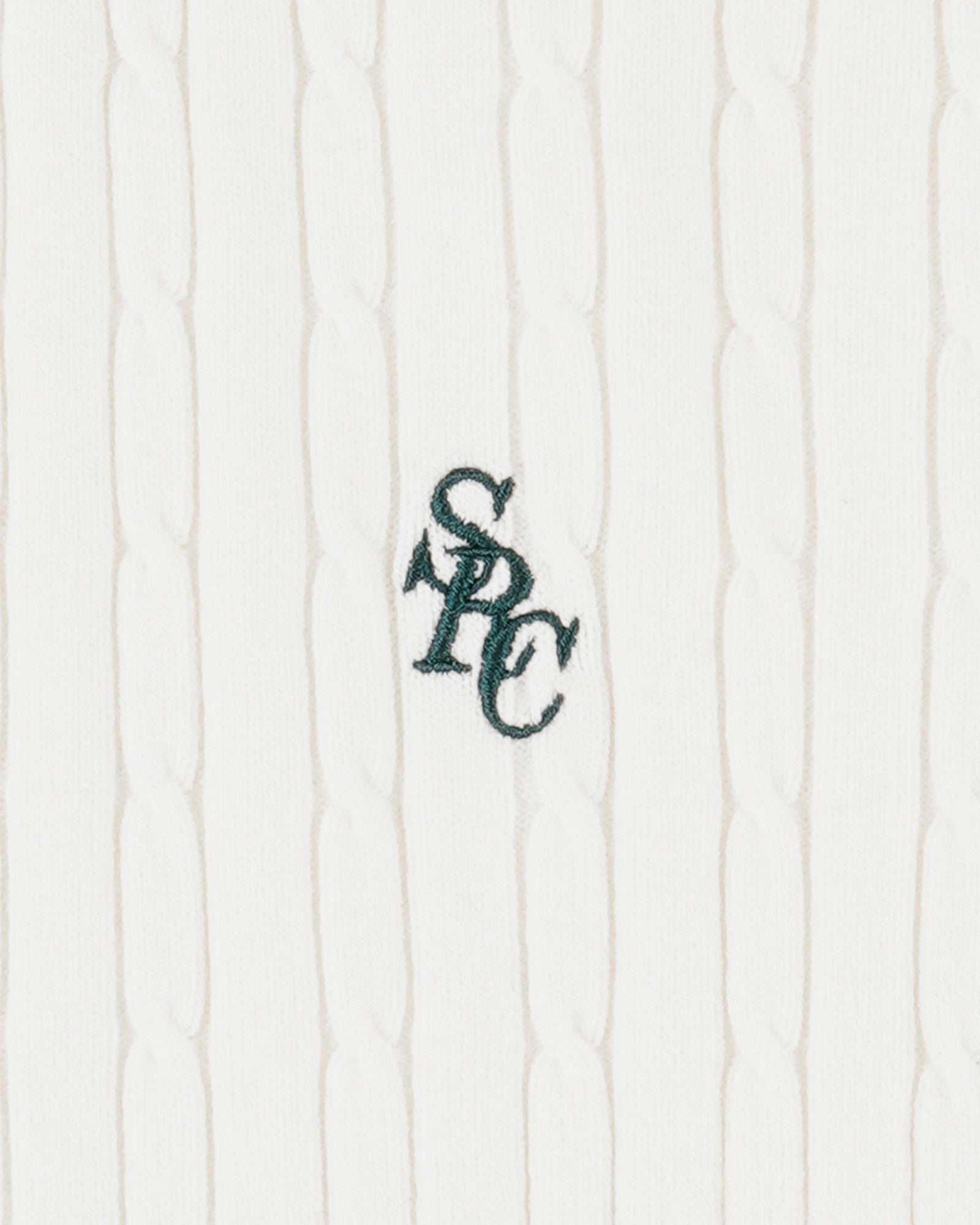 SRC Mini Cable LS Polo - Ecru/Forest