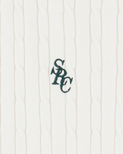 SRC Mini Cable LS Polo - Ecru/Forest