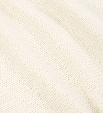 Bristol Crest Cotton Knit Sweater - Cream
