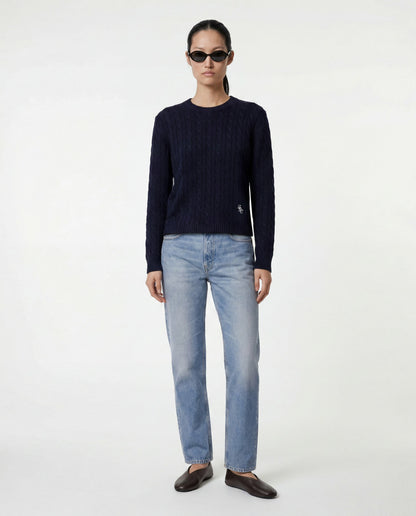 SRC Cable Sweater - Dark Navy