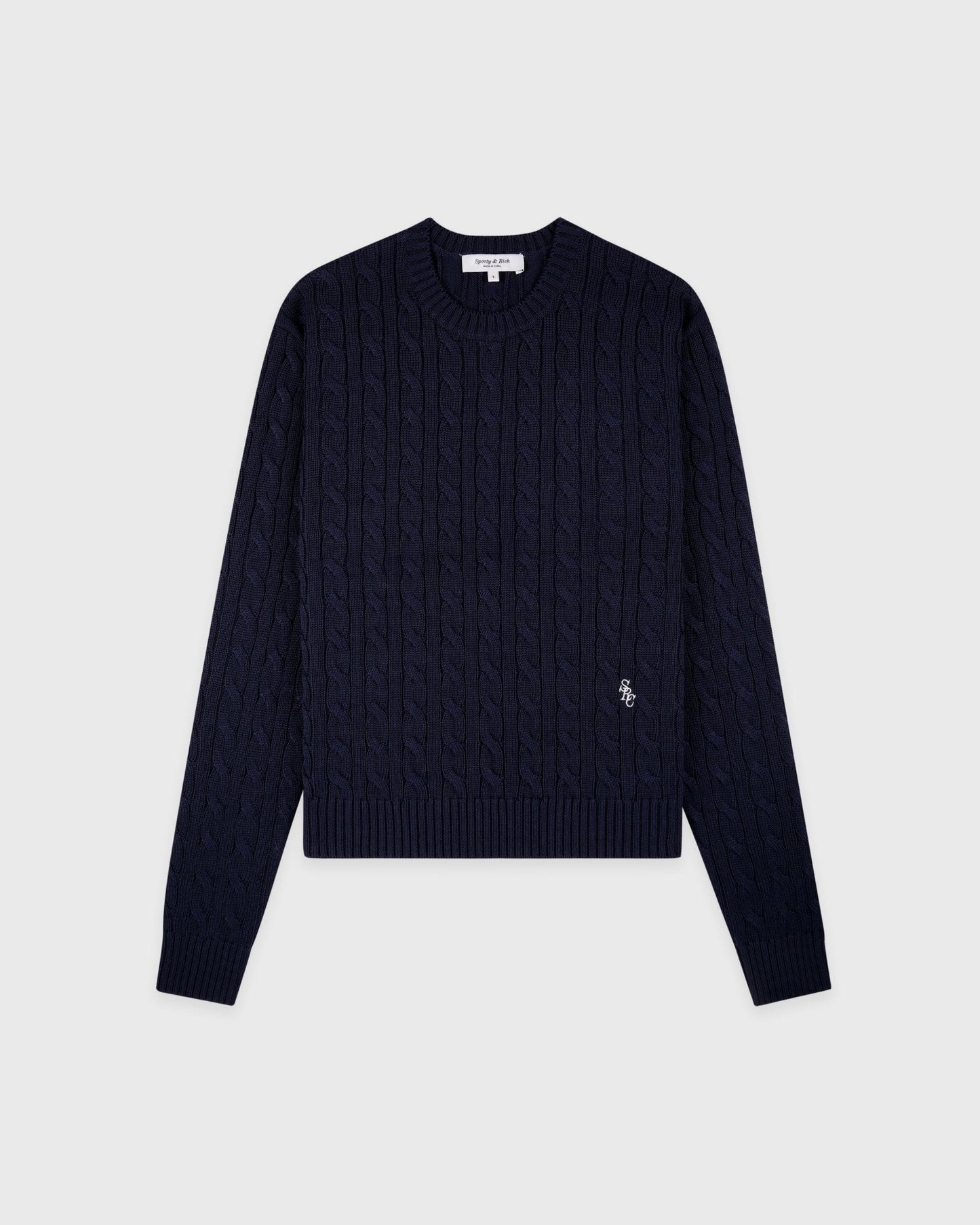 SRC Cable Sweater - Dark Navy