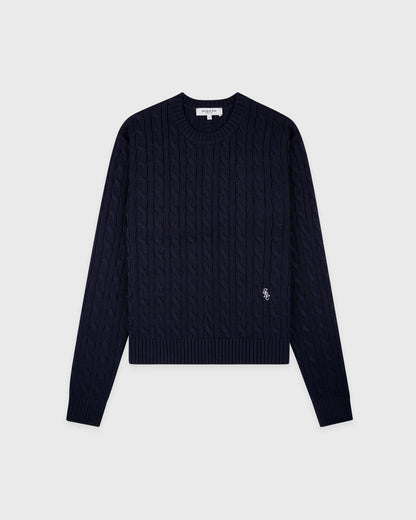 SRC Cable Sweater - Dark Navy