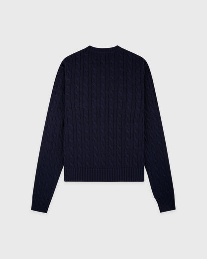 SRC Cable Sweater - Dark Navy