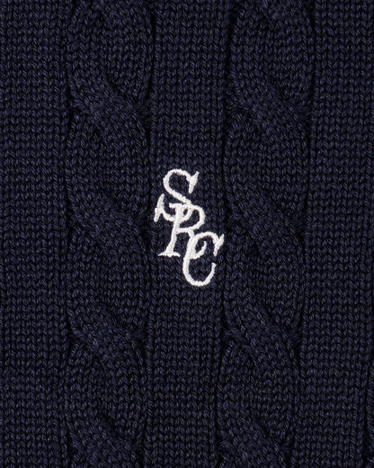 SRC Cable Sweater - Dark Navy