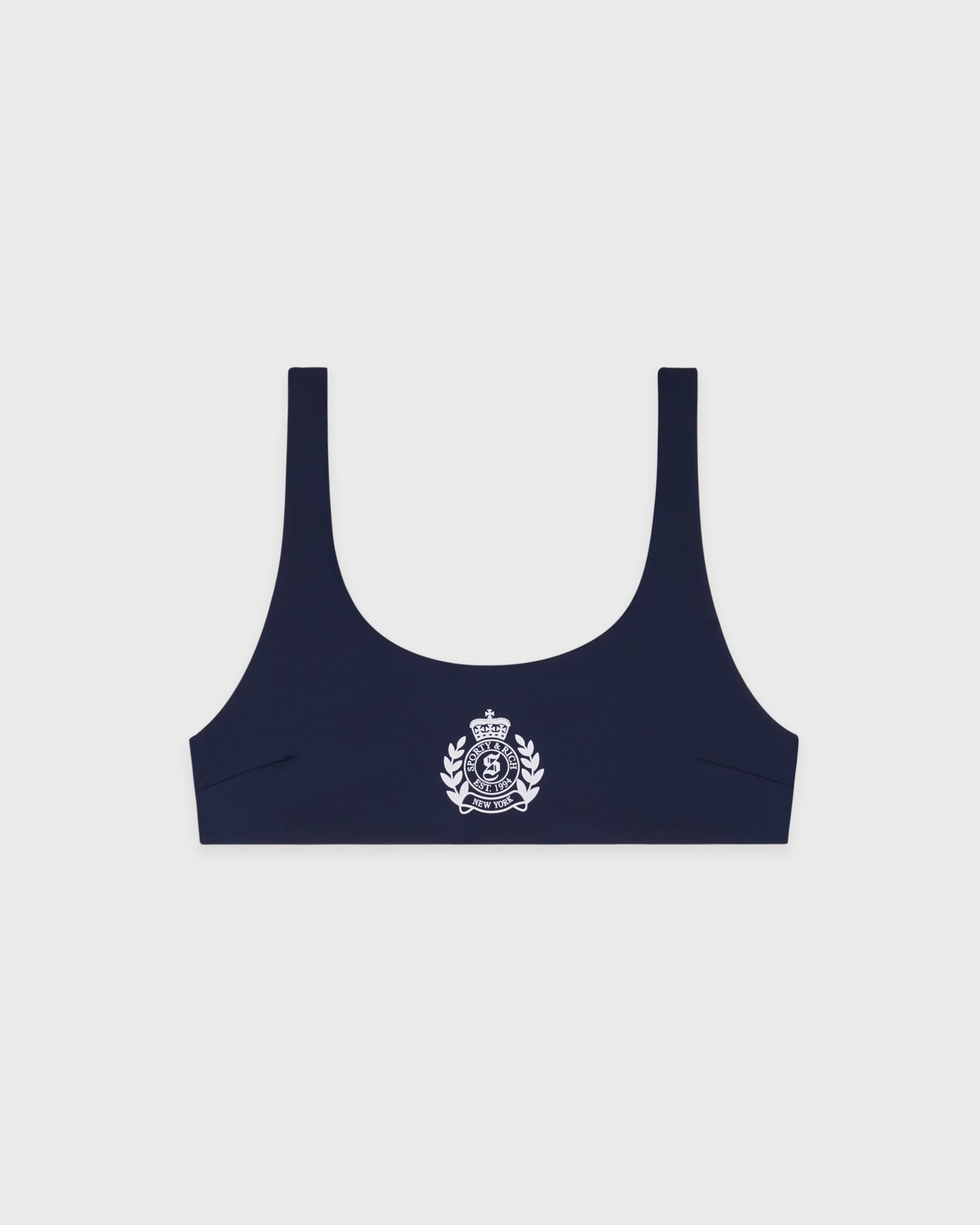 NY Crest Claudia Bikini Top - Light Navy/White