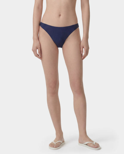 Signature Logo Claudia Bikini Bottom - Light Navy/White