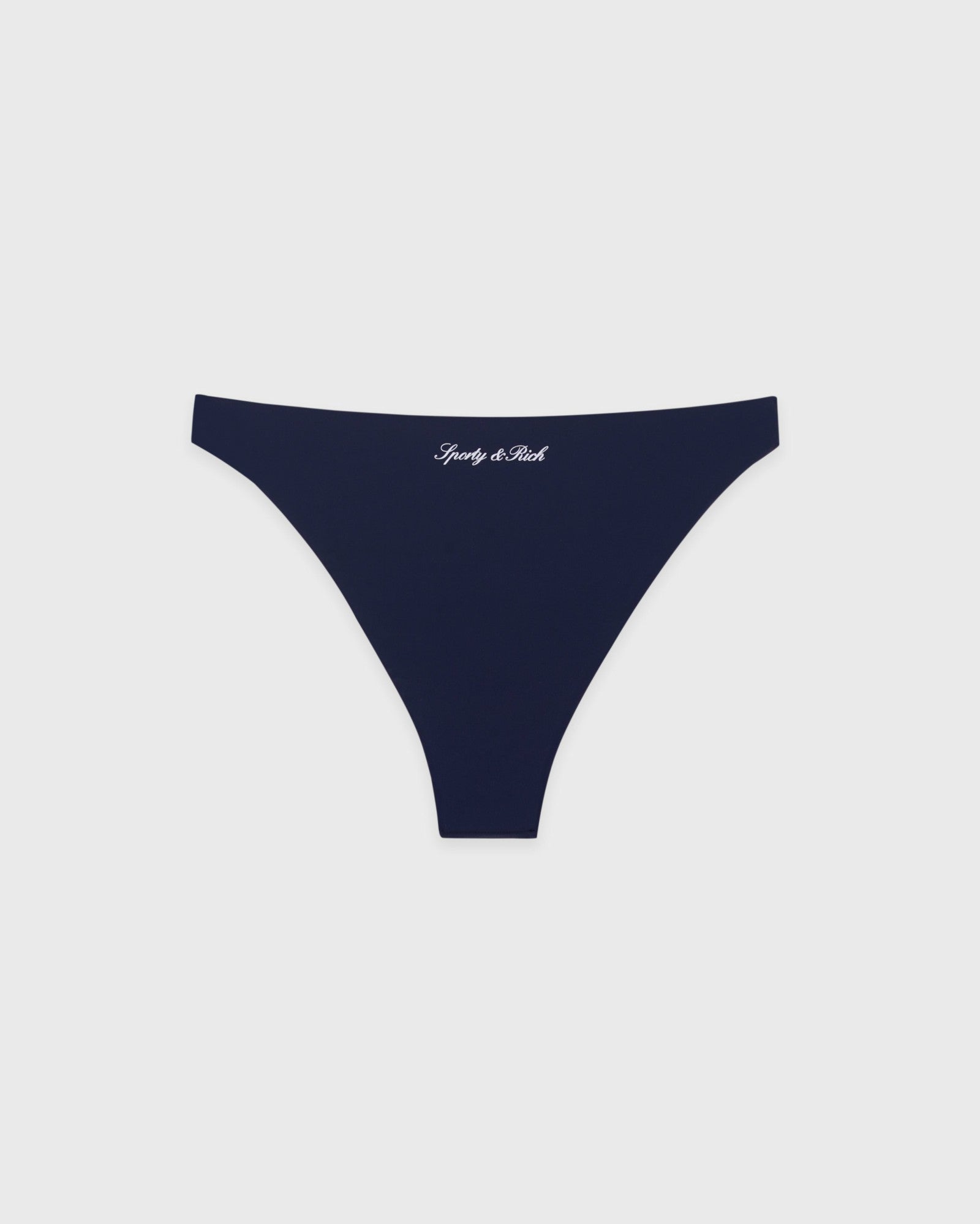 Signature Logo Claudia Bikini Bottom - Light Navy/White