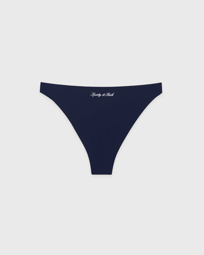 Signature Logo Claudia Bikini Bottom - Light Navy/White
