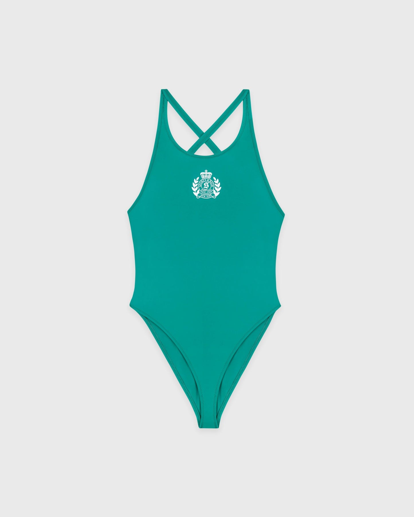 NY Crest Julie One Piece - Amalfi Green/White