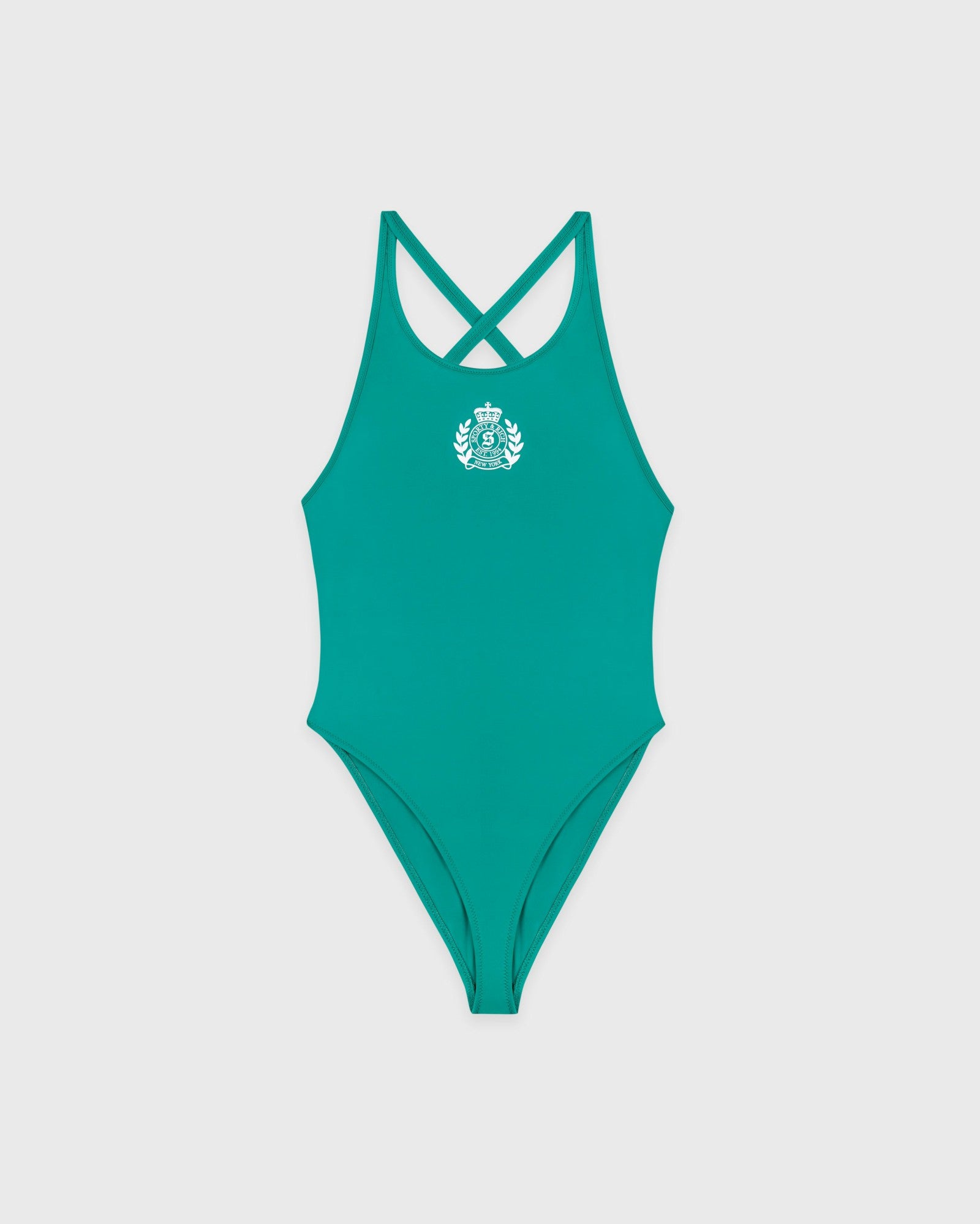 NY Crest Julie One Piece - Amalfi Green/White