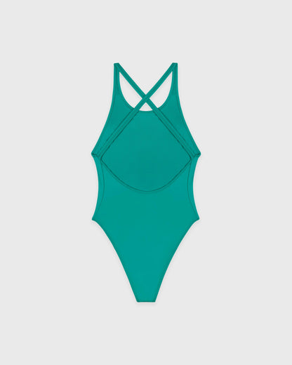 NY Crest Julie One Piece - Amalfi Green/White