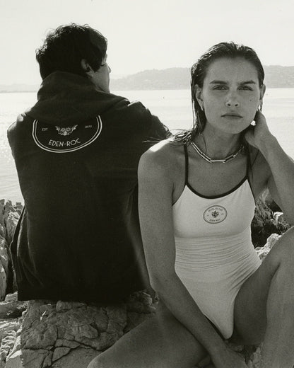 Eden Crest One Piece Swimsuit - White/Navy