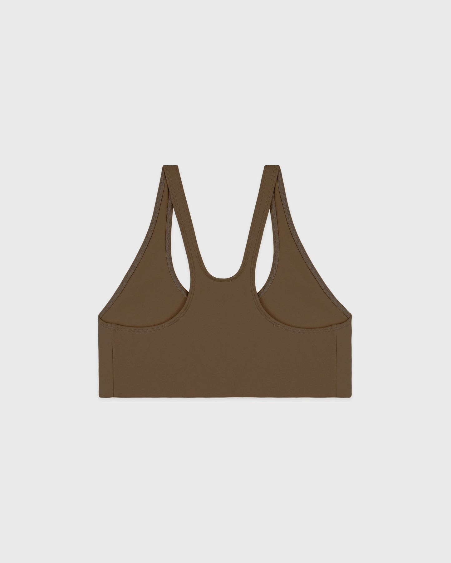 Serif Logo Sports Bra - Sand