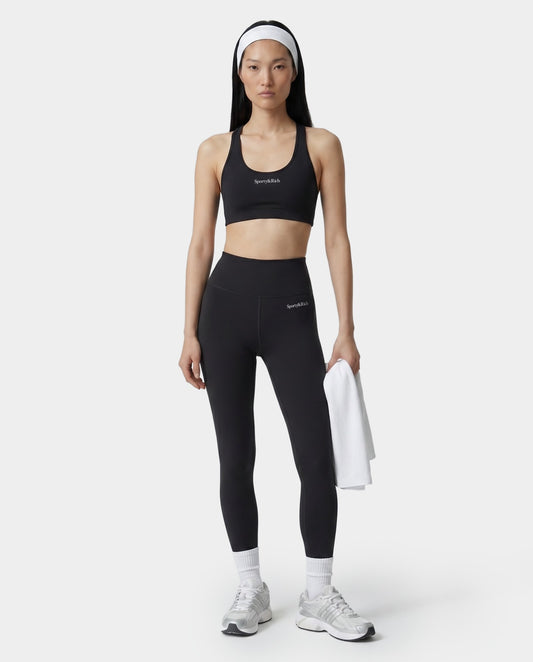 Serif Logo Legging - Carbon