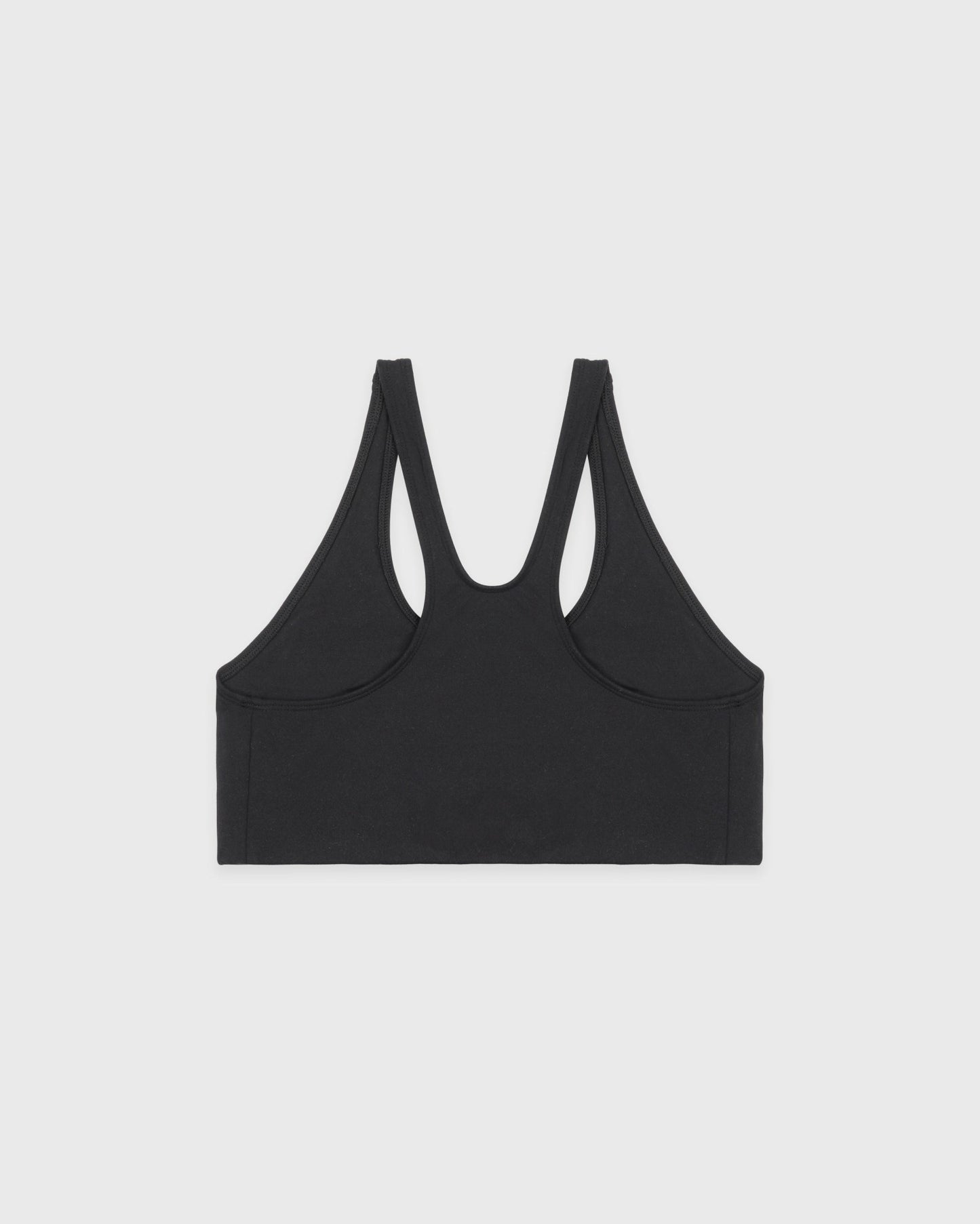Serif Logo Sports Bra - Carbon