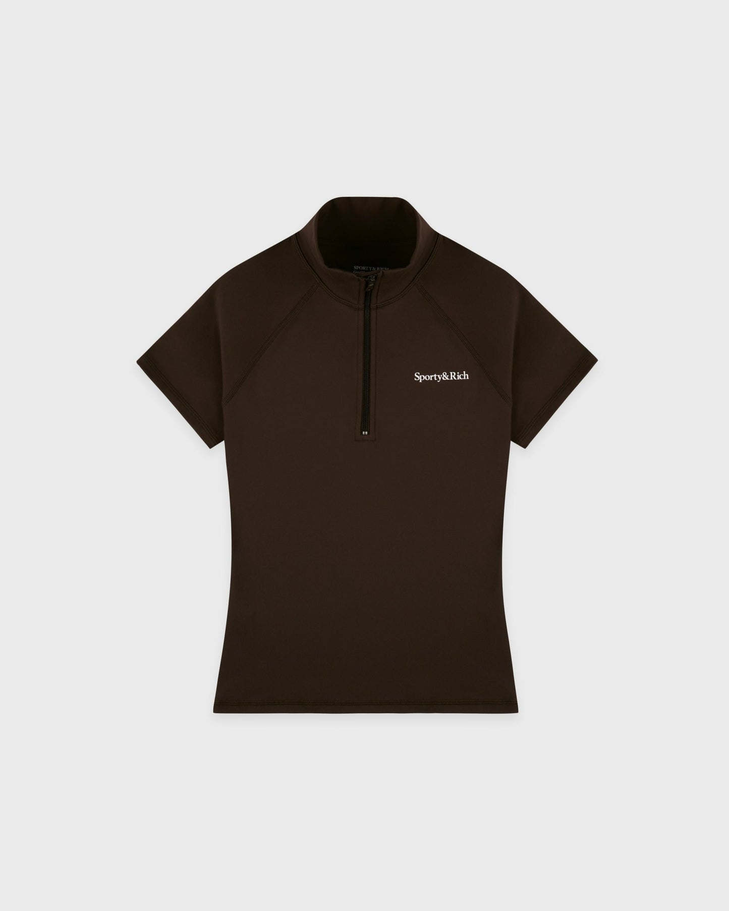 Serif Logo SS Sports Quarter Zip - Cioco