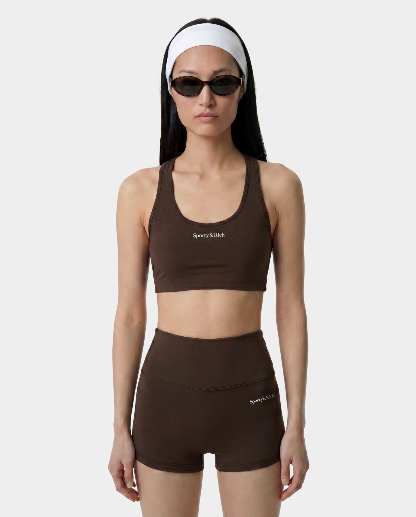 Serif Logo Sports Bra - Cioco