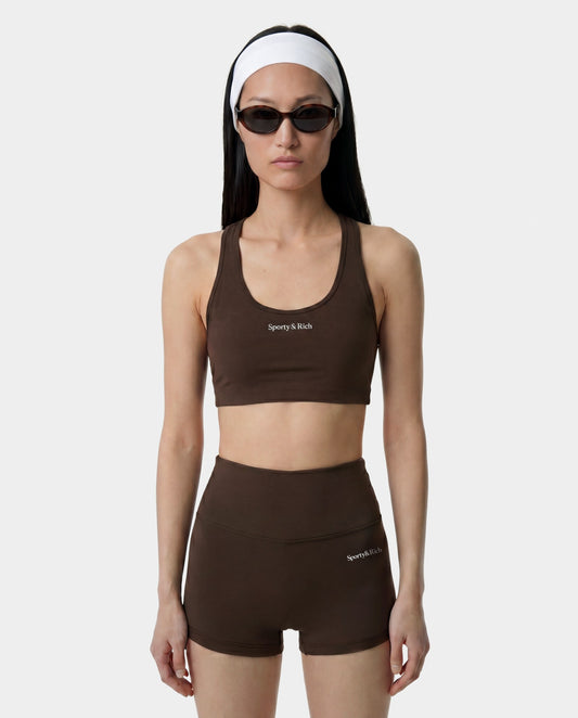 Serif Logo Sports Bra - Cioco