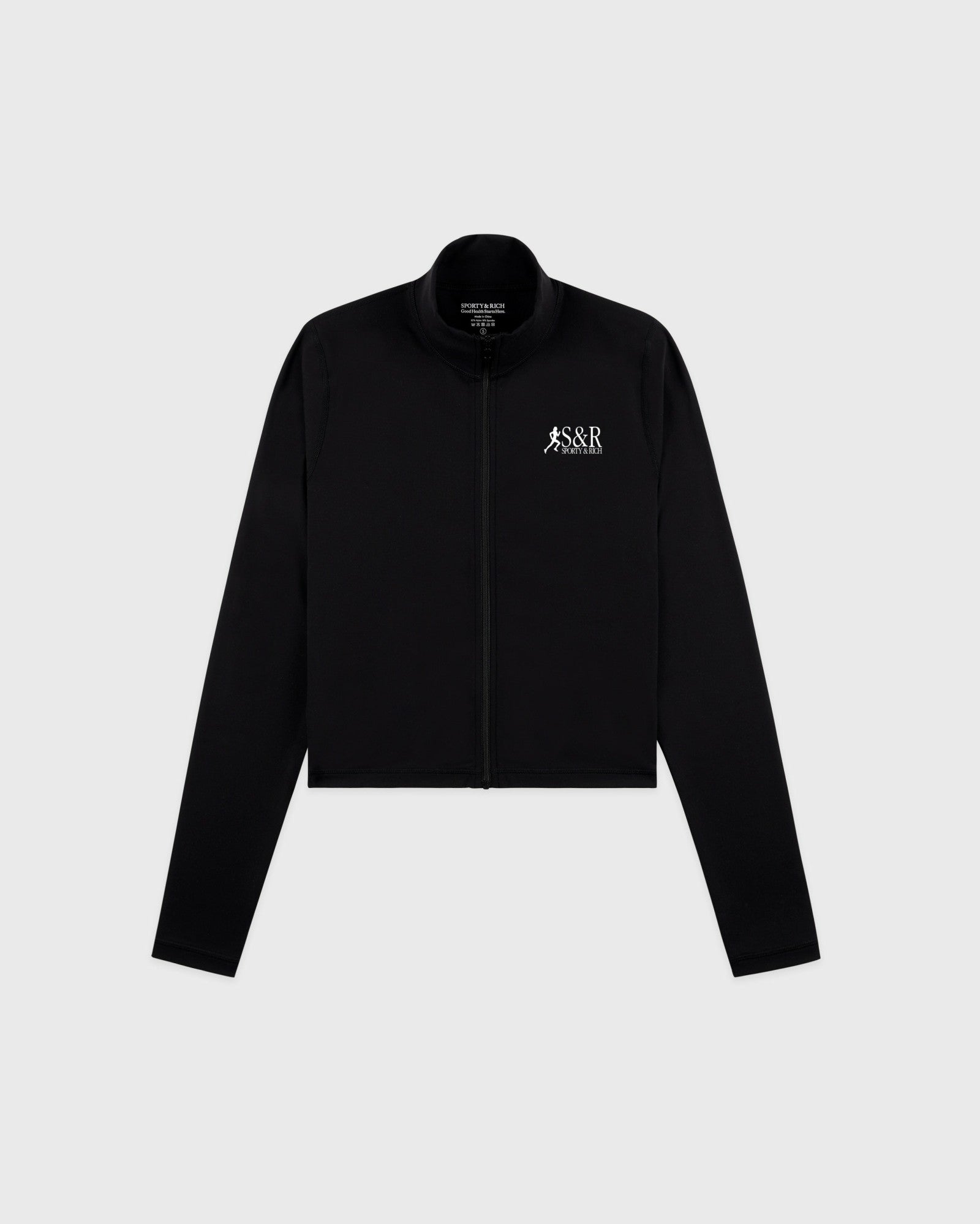 SR Runner Sports Quarter Zip - Black/White