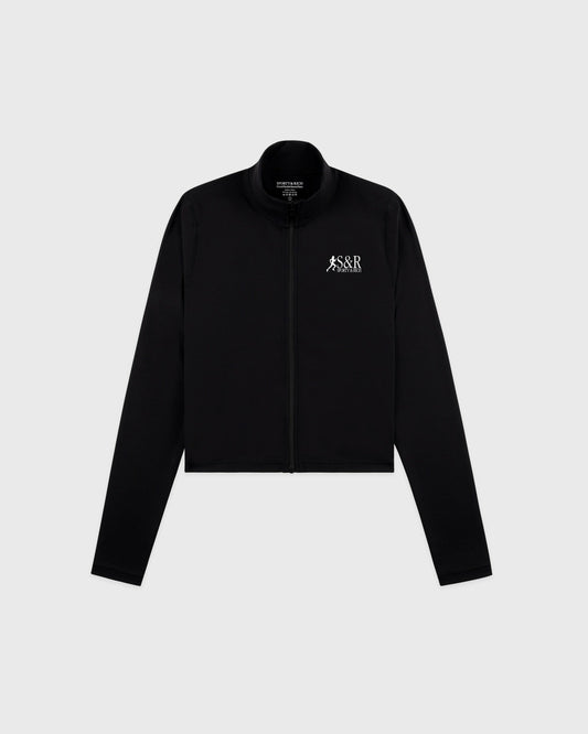 SR Runner Sports Quarter Zip - Black/White