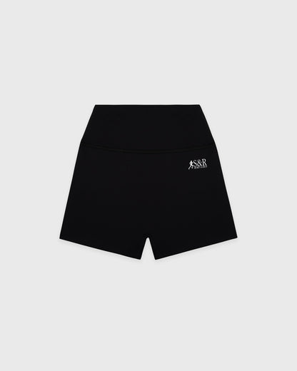 SR Runner Mini Biker Short - Black/White