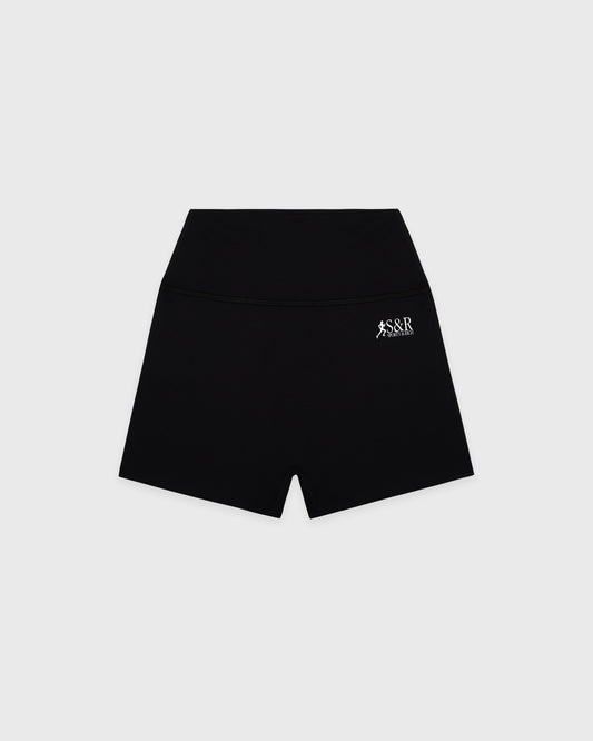 SR Runner Mini Biker Short - Black/White