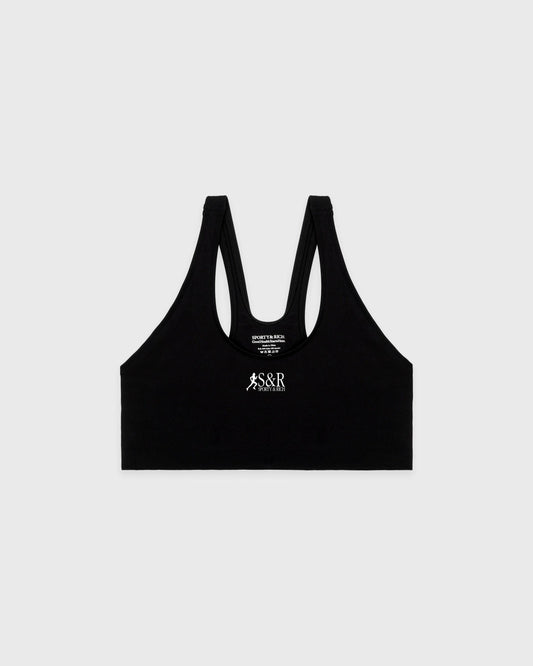 SR Runner Sports Bra - Black/White
