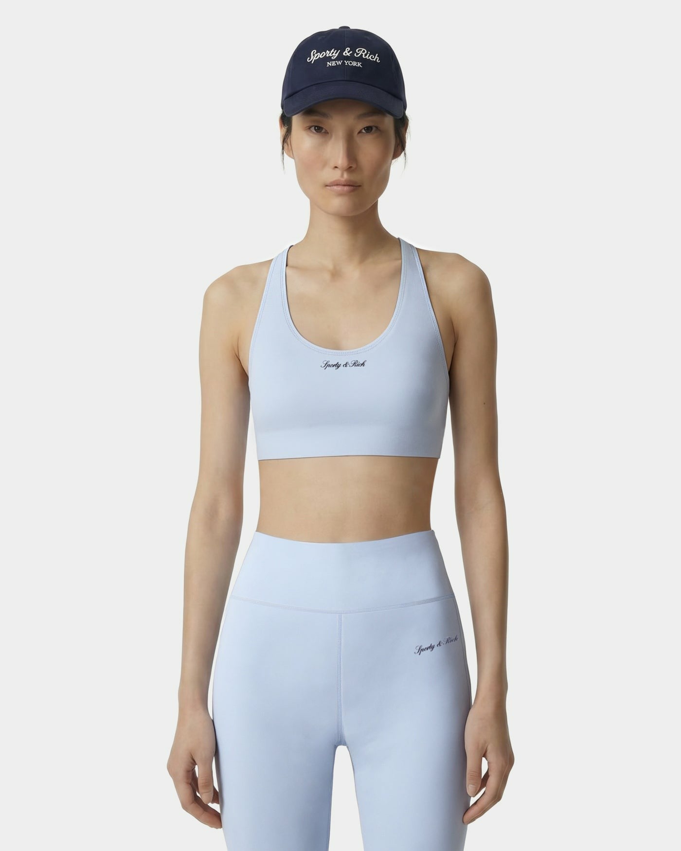 Signature Logo Sports Bra - Ciel